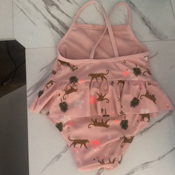 Baby Cheetah Pink Bathing Suit - Picture 2 of 4